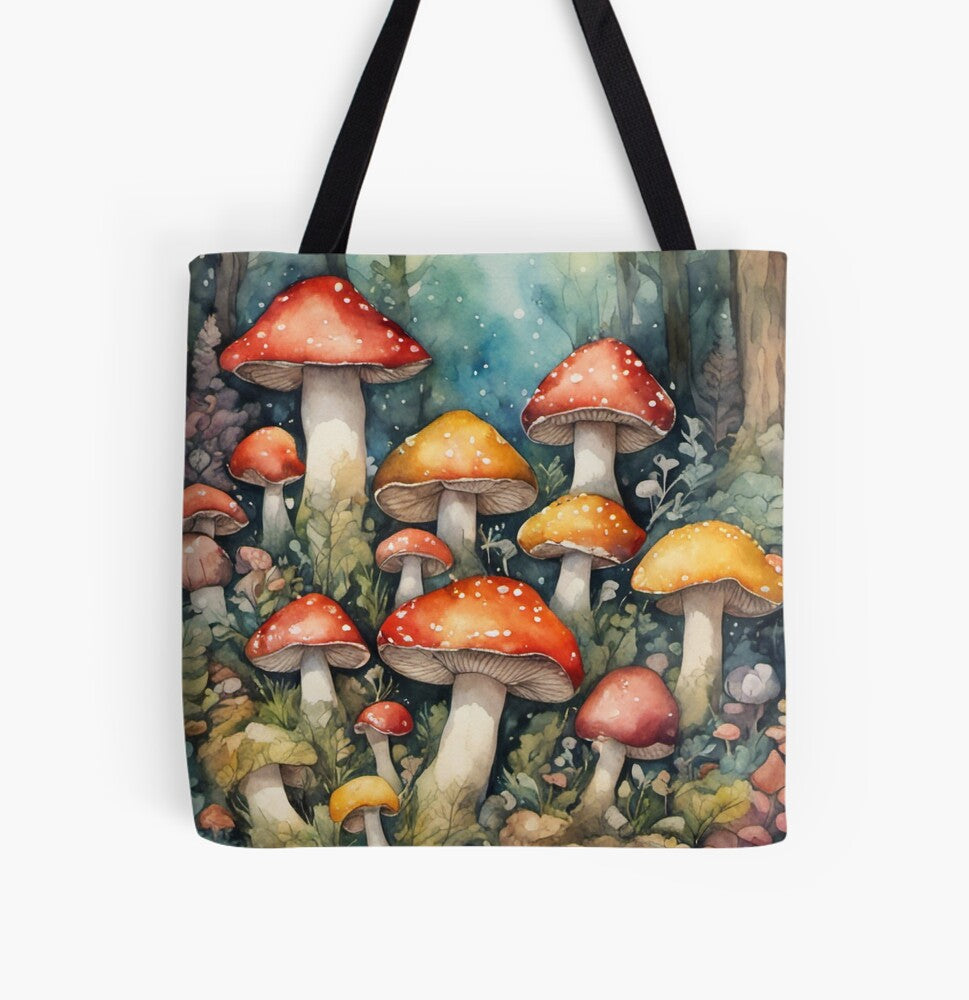 Whimsical Forest Reverie - All Over Print Tote Bag
