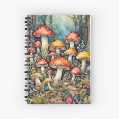 Whimsical Forest Reverie - Spiral Notebook